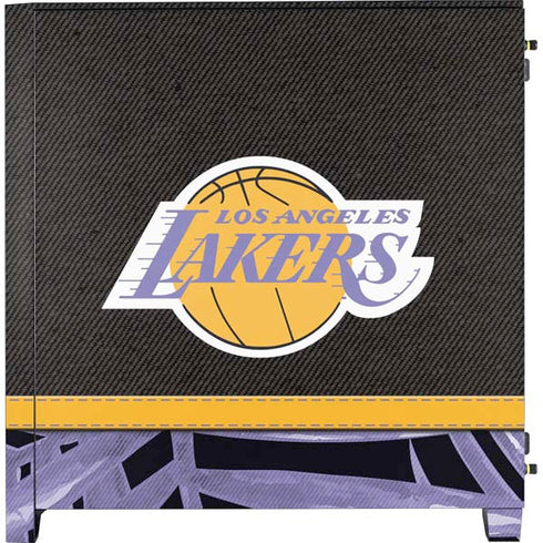 NBA Los Angeles Lakers Retro Palms Corsair 4000D Tempered Glass Mid-Tower ATX Case Skin
