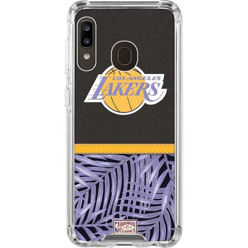 NBA Los Angeles Lakers Retro Palms Galaxy A30 Clear Case