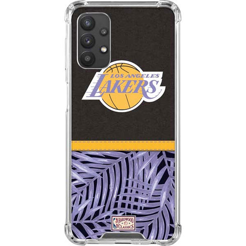 NBA Los Angeles Lakers Retro Palms Galaxy A32 5G Clear Case