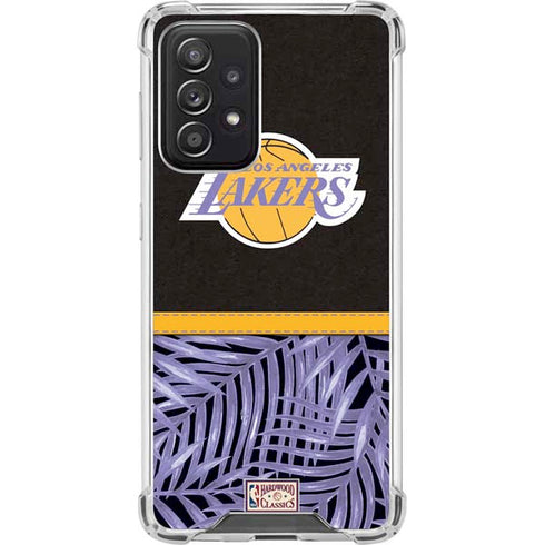 NBA Los Angeles Lakers Retro Palms Galaxy A52 5G Clear Case