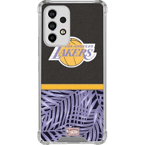 NBA Los Angeles Lakers Retro Palms Galaxy A53 5G Clear Case