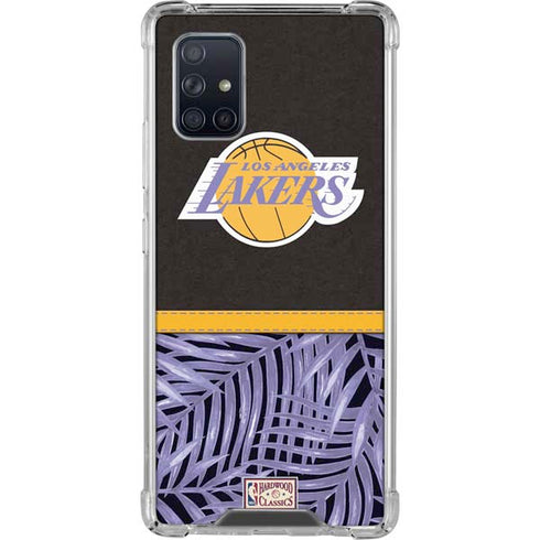 NBA Los Angeles Lakers Retro Palms Galaxy A71 5G Clear Case