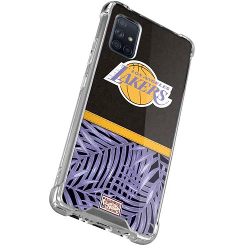 NBA Los Angeles Lakers Retro Palms Galaxy A71 5G Clear Case