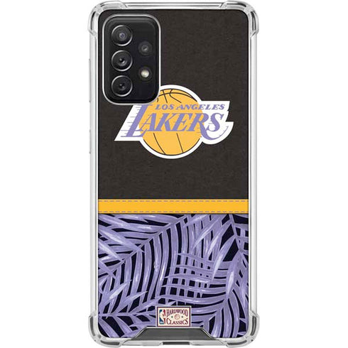 NBA Los Angeles Lakers Retro Palms Galaxy A72 5G Clear Case