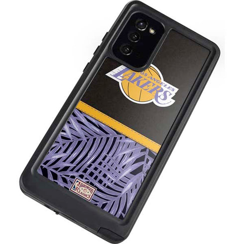NBA Los Angeles Lakers Retro Palms Galaxy Note20 5G Waterproof Case
