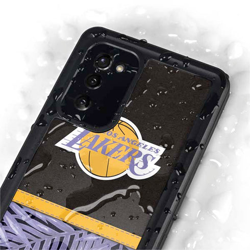 NBA Los Angeles Lakers Retro Palms Galaxy Note20 5G Waterproof Case