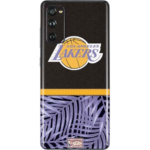NBA Los Angeles Lakers Retro Palms Galaxy S20 Fan Edition Skin
