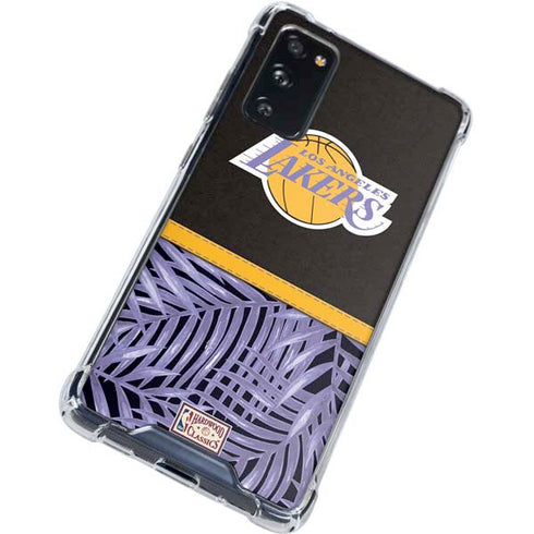 NBA Los Angeles Lakers Retro Palms Galaxy S20 FE Clear Case