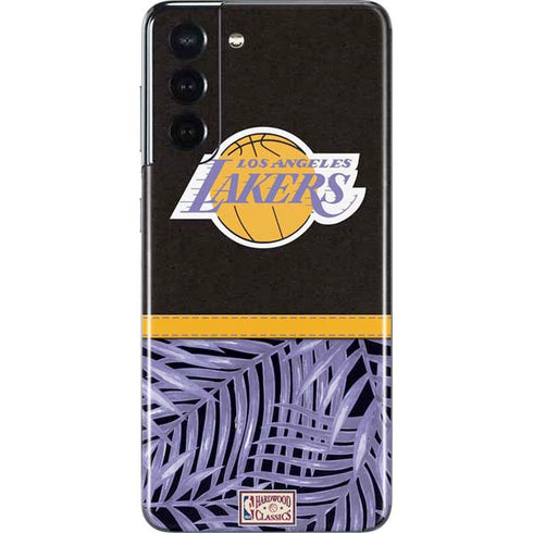 NBA Los Angeles Lakers Retro Palms Galaxy S21 5G Skin