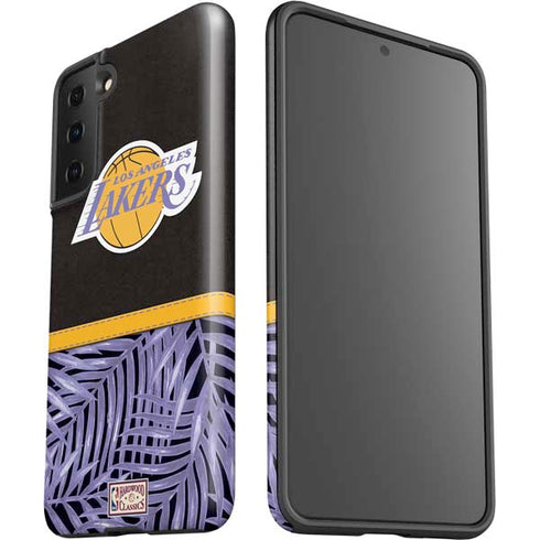 NBA Los Angeles Lakers Retro Palms Galaxy S21 Plus 5G Pro Case