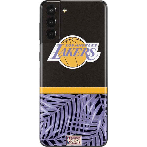 NBA Los Angeles Lakers Retro Palms Galaxy S21 Plus 5G Skin