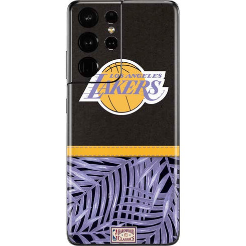 NBA Los Angeles Lakers Retro Palms Galaxy S21 Ultra 5G Skin