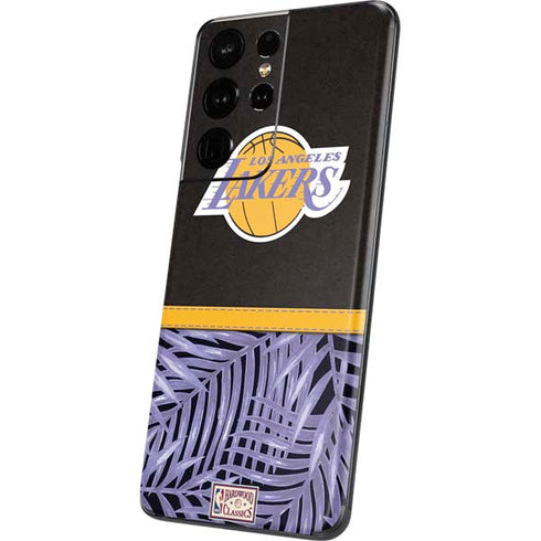 NBA Los Angeles Lakers Retro Palms Galaxy S21 Ultra 5G Skin