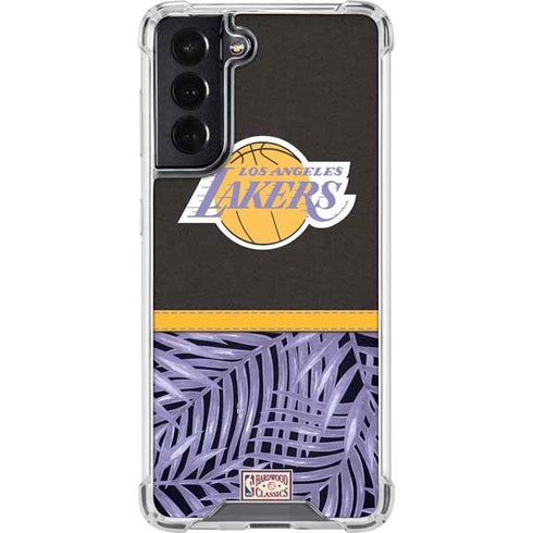 NBA Los Angeles Lakers Retro Palms Galaxy S22 Clear Case