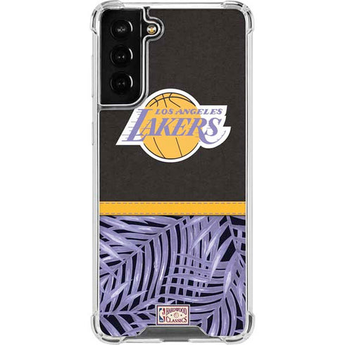 NBA Los Angeles Lakers Retro Palms Galaxy S22 Plus Clear Case