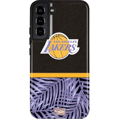 NBA Los Angeles Lakers Retro Palms Galaxy S22 Plus Pro Case