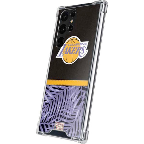 NBA Los Angeles Lakers Retro Palms Galaxy S22 Ultra Clear Case