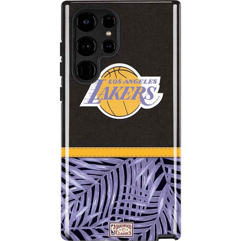 NBA Los Angeles Lakers Retro Palms Galaxy S22 Ultra Pro Case