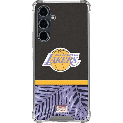 NBA Los Angeles Lakers Retro Palms Galaxy S23 FE Clear Case