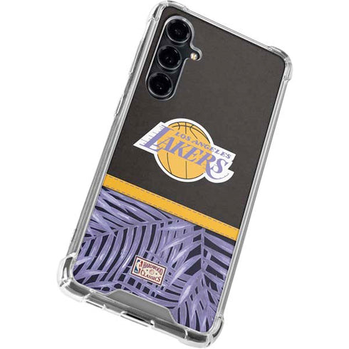 NBA Los Angeles Lakers Retro Palms Galaxy S23 FE Clear Case