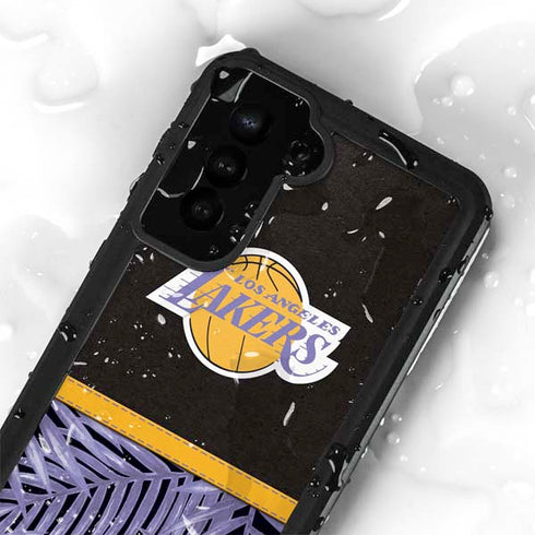 NBA Los Angeles Lakers Retro Palms Galaxy S23 Waterproof Case