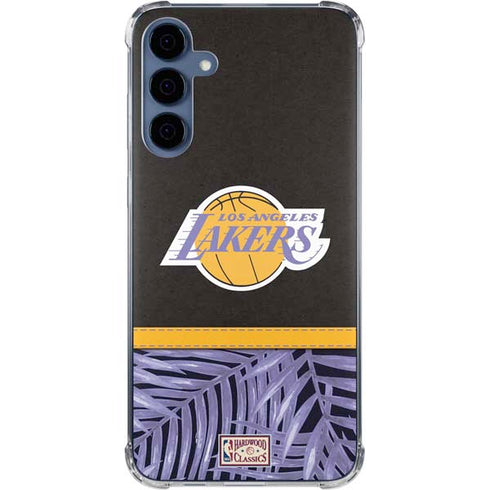 NBA Los Angeles Lakers Retro Palms Galaxy S24 Clear Case