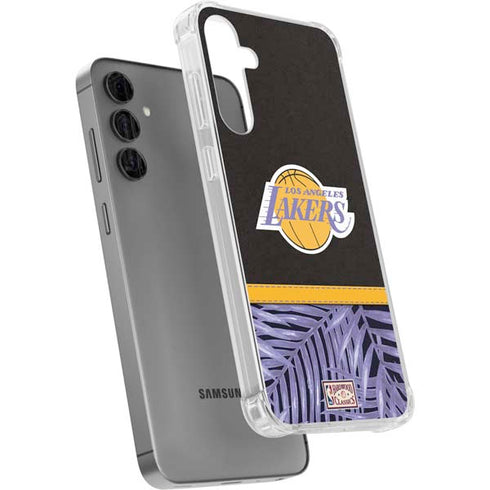 NBA Los Angeles Lakers Retro Palms Galaxy S24 Plus Clear Case