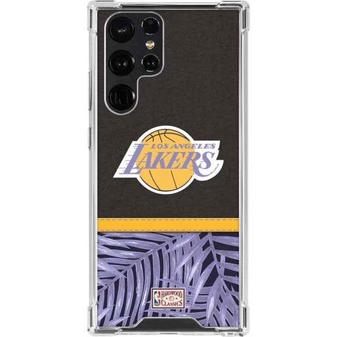 NBA Los Angeles Lakers Retro Palms Galaxy S24 Ultra Clear Case