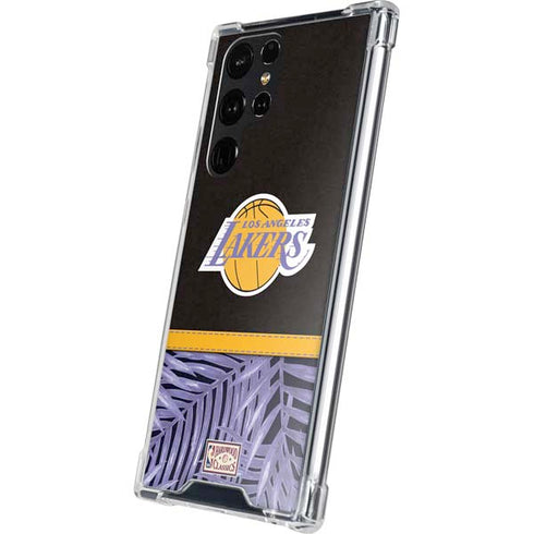 NBA Los Angeles Lakers Retro Palms Galaxy S24 Ultra Clear Case