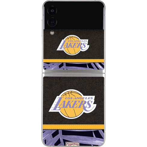 NBA Los Angeles Lakers Retro Palms Galaxy Z Flip3 5G Skin