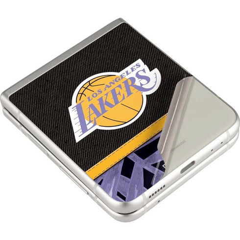 NBA Los Angeles Lakers Retro Palms Galaxy Z Flip3 5G Skin