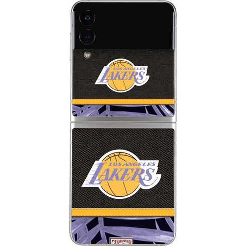 NBA Los Angeles Lakers Retro Palms Galaxy Z Flip4 5G Skin