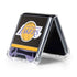 NBA Los Angeles Lakers Retro Palms Galaxy Z Flip5 5G Clear Case