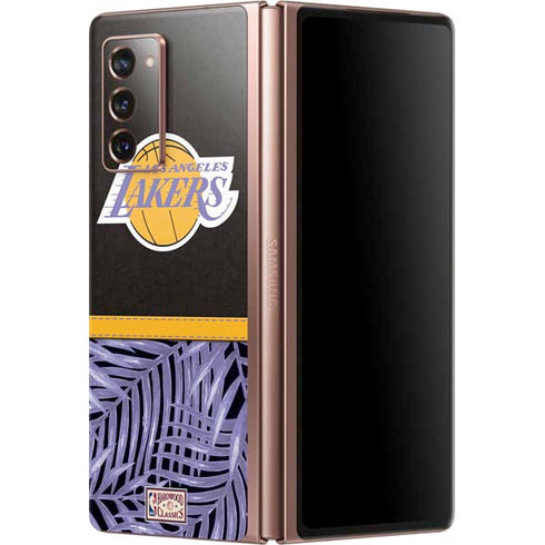 NBA Los Angeles Lakers Retro Palms Galaxy Z Fold2 5G Skin