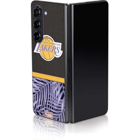 NBA Los Angeles Lakers Retro Palms Galaxy Z Fold5 5G Skin