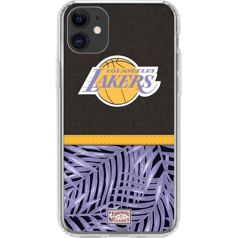 NBA Los Angeles Lakers Retro Palms iPhone 11 Clear Case