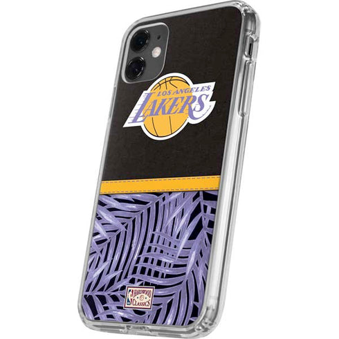 NBA Los Angeles Lakers Retro Palms iPhone 11 Clear Case