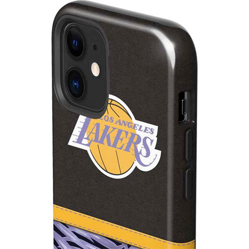 NBA Los Angeles Lakers Retro Palms iPhone 12 Impact Case