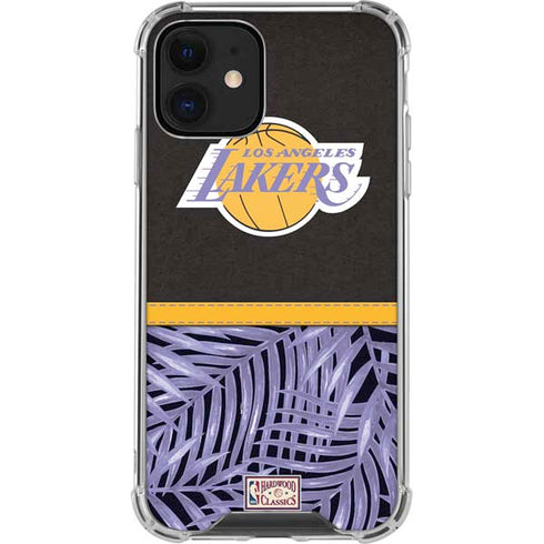 NBA Los Angeles Lakers Retro Palms iPhone 12 Mini Clear Case