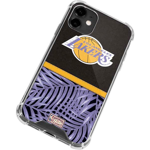 NBA Los Angeles Lakers Retro Palms iPhone 12 Mini Clear Case