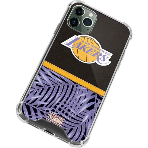 NBA Los Angeles Lakers Retro Palms iPhone 12 Pro Clear Case
