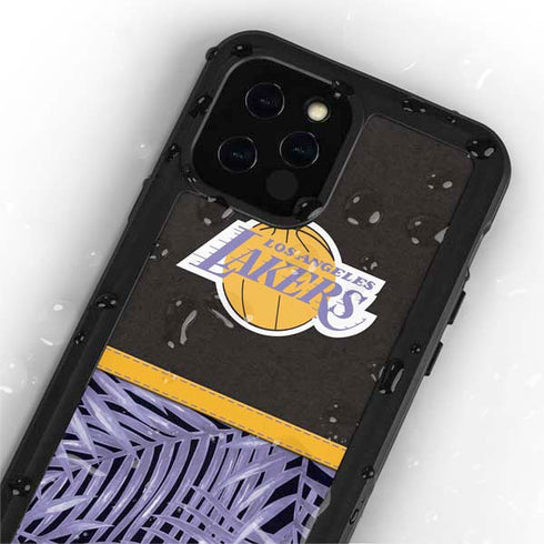 NBA Los Angeles Lakers Retro Palms iPhone 12 Pro Waterproof Case