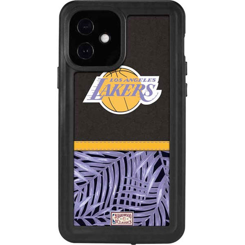 NBA Los Angeles Lakers Retro Palms iPhone 12 Waterproof Case