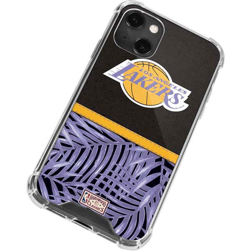 NBA Los Angeles Lakers Retro Palms iPhone 13 Mini Clear Case