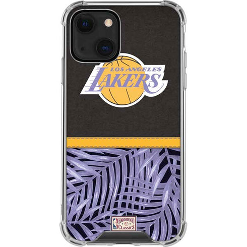 NBA Los Angeles Lakers Retro Palms iPhone 14 Plus Clear Case