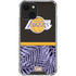 NBA Los Angeles Lakers Retro Palms iPhone 15 Plus Clear Case