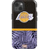 NBA Los Angeles Lakers Retro Palms iPhone 15 Impact Case