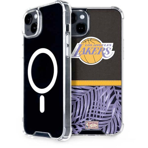 NBA Los Angeles Lakers Retro Palms iPhone 15 Plus MagSafe Case