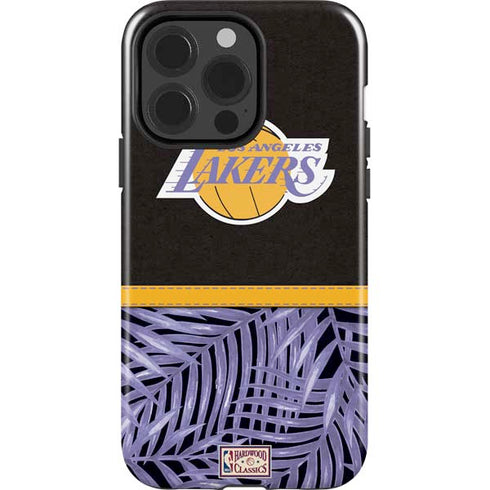 NBA Los Angeles Lakers Retro Palms iPhone 15 Pro Impact Case