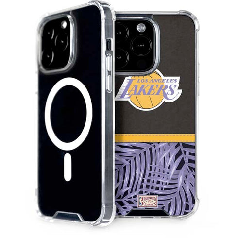 NBA Los Angeles Lakers Retro Palms iPhone 15 Pro MagSafe Case